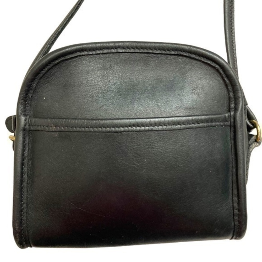 Coaches vintage black leather Abbie crossbody mini bag 9017
